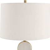 Modern European furniture - Round Alabaster Table Lamp - www.oroa.com