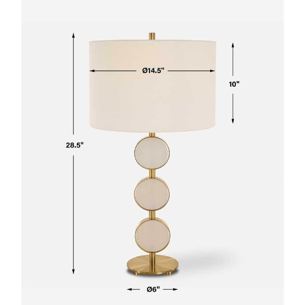   Round Alabaster Table Lamp | Oroa.com