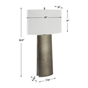   Gray Steel Table Lamp | Oroa.com