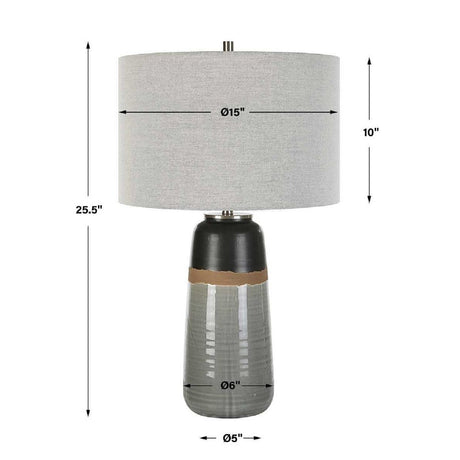 Modern European furniture - Two-Toned Ceramic Table Lamp - www.oroa.com