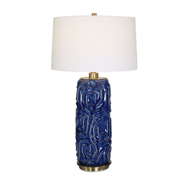Geometric Patterned Ceramic Table Lamp | Uttermost Zade - www.oroa.com