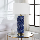 Geometric Patterned Ceramic Table Lamp | Uttermost Zade - www.oroa.com