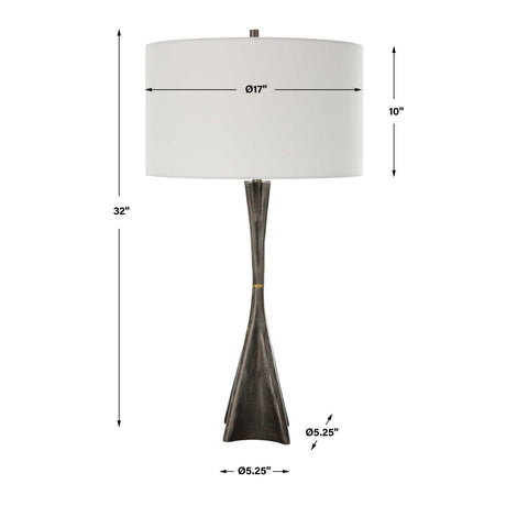 Textured Cast Iron Table Lamp | Uttermost Keiron