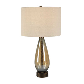 Modern European furniture - Teardrop Amber Glass Table Lamp by Uttermost Baltic - www.oroa.com