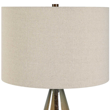 Teardrop Amber Glass Table Lamp | Uttermost Baltic