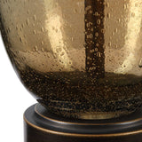 Teardrop Amber Glass Table Lamp | Uttermost Baltic