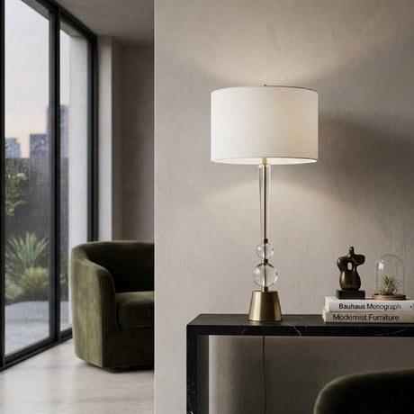 Modern European furniture - Crystal Spheres Table Lamp - www.oroa.com