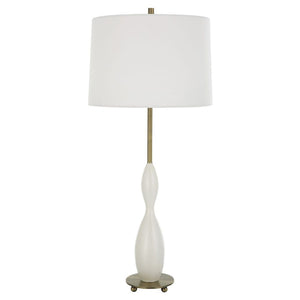   Hourglass White Ceramic Table Lamp | Oroa.com