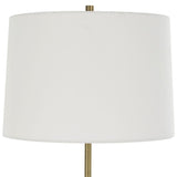 Hourglass White Ceramic Table Lamp | Uttermost Annora