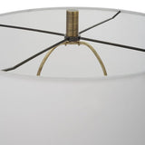 Hourglass White Ceramic Table Lamp | Uttermost Annora