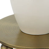Hourglass White Ceramic Table Lamp | Uttermost Annora
