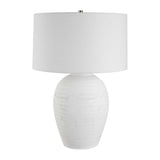 Urn-Shaped White Ceramic Table Lamp | Uttermost Reyna