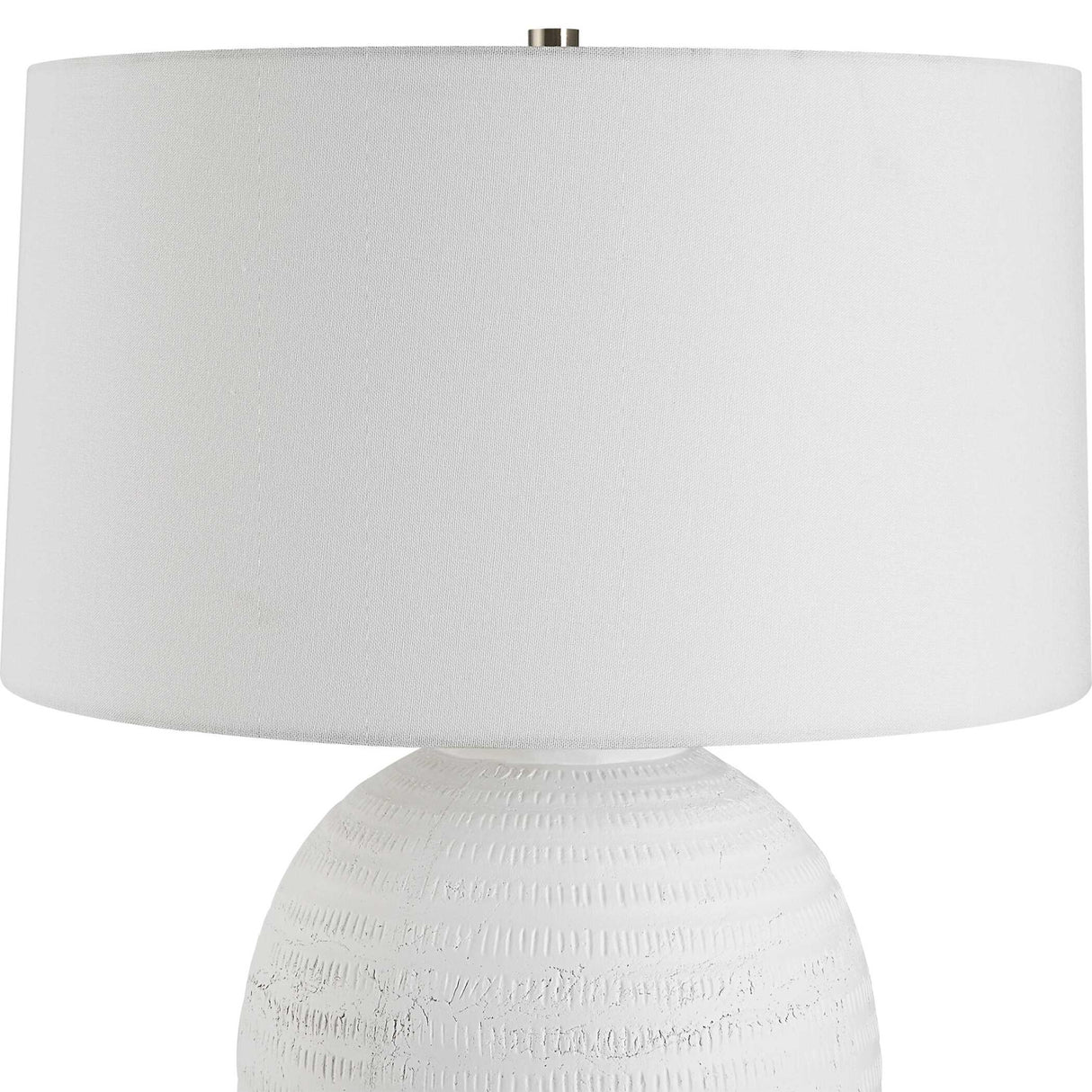   Urn-Shaped White Ceramic Table Lamp | Oroa.com