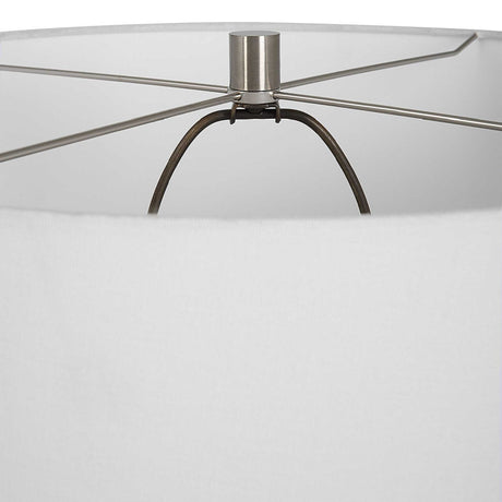 Urn-Shaped White Ceramic Table Lamp | Uttermost Reyna