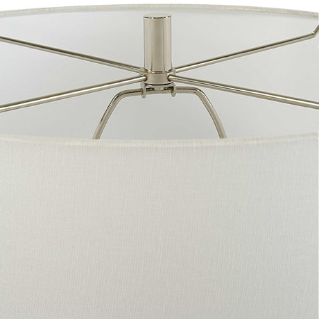 Modern European furniture - Coiled White Ceramic Table Lamp - www.oroa.com