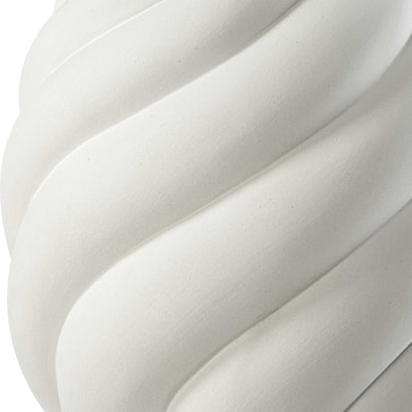 Modern European furniture - Coiled White Ceramic Table Lamp - www.oroa.com