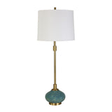 Blue Glazed Ceramic Buffet Lamp | Uttermost Kaimana