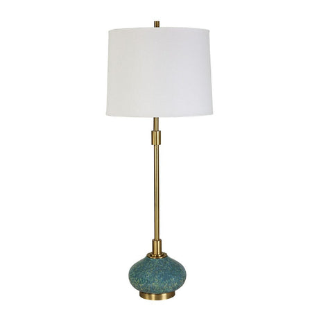 Blue Glazed Ceramic Buffet Lamp | Uttermost Kaimana