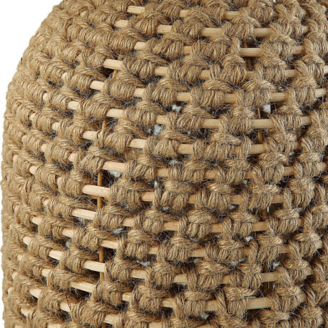 Modern European furniture - Knotted Natural Rope Table Lamp - www.oroa.com