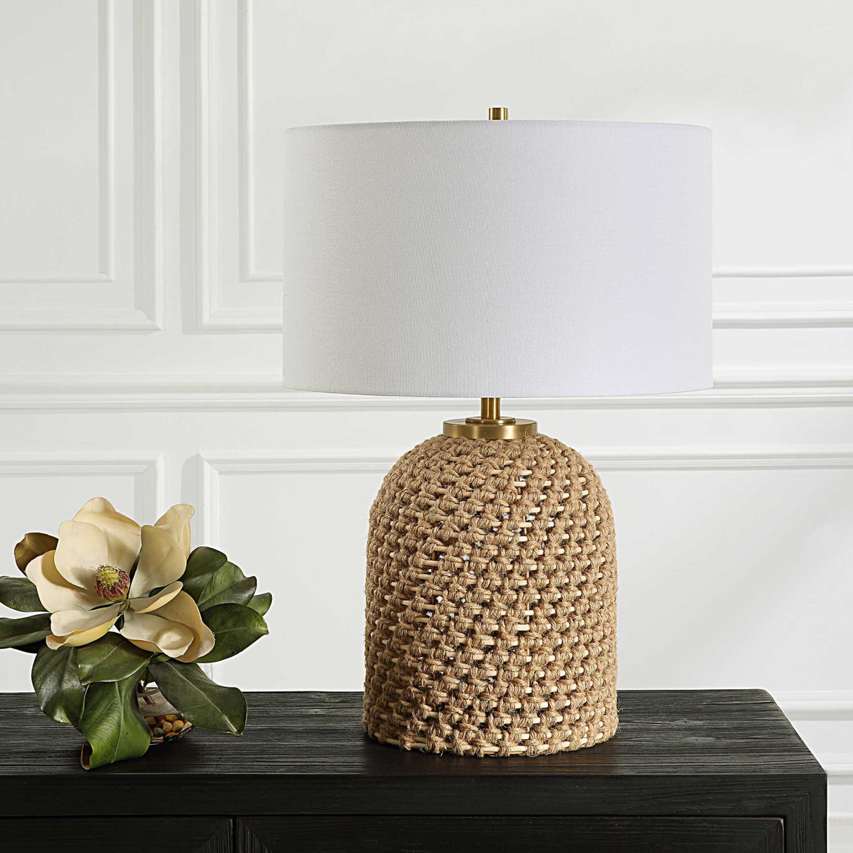   Knotted Natural Rope Table Lamp | Oroa.com