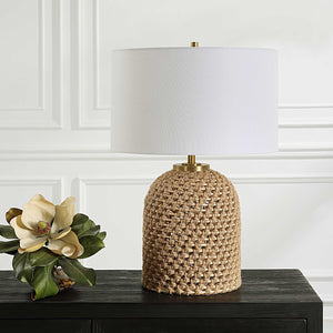   Knotted Natural Rope Table Lamp | Oroa.com