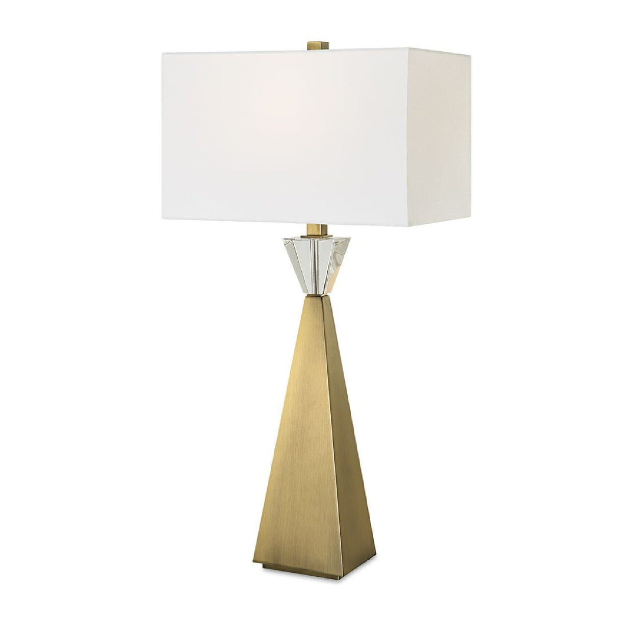   Tapered Brass Table Lamp | Oroa.com