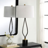 Wishbone Shaped Iron Table Lamp | Uttermost Separate Paths