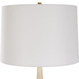 Beige Travertine Conical Table Lamp | Uttermost Palu
