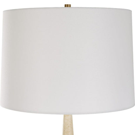 Beige Travertine Conical Table Lamp | Uttermost Palu