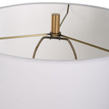 Beige Travertine Conical Table Lamp | Uttermost Palu