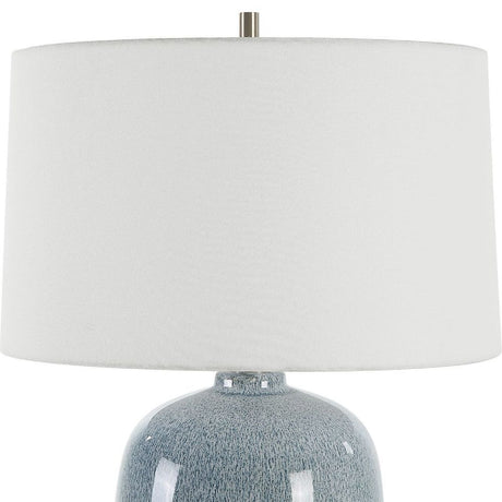 Modern European furniture - Sky Blue Ceramic Table Lamp - www.oroa.com