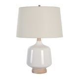 White Gloss Ceramic Table Lamp | Uttermost Opal