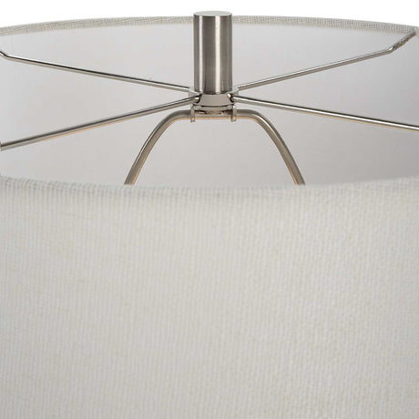 White Gloss Ceramic Table Lamp | Uttermost Opal