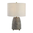 Modern European furniture - Bronze Ceramic Linen Table Lamp - www.oroa.com