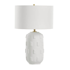   White Glazed Porcelain Table Lamp | Oroa.com