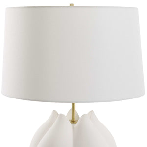   White Porcelain Flower-Inspired Table Lamp | Oroa.com