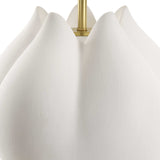 White Porcelain Flower-Inspired Table Lamp | Uttermost In Bloom