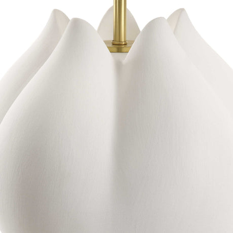White Porcelain Flower-Inspired Table Lamp | Uttermost In Bloom