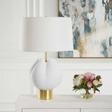 White Porcelain Flower-Inspired Table Lamp | Uttermost In Bloom
