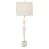 Textured White Ceramic Table Lamp | Uttermost Helena