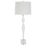 Textured White Ceramic Table Lamp | Uttermost Helena