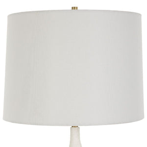   Textured White Ceramic Table Lamp | Oroa.com