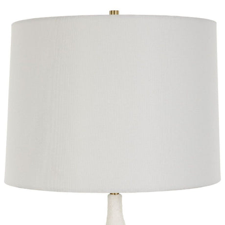 Textured White Ceramic Table Lamp | Uttermost Helena