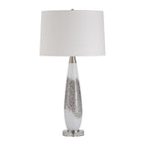 Gray & Silver Glass Table Lamp | Uttermost Quinn
