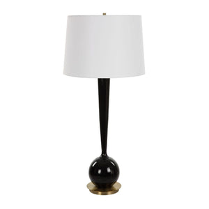   Black Glazed Ceramic Table Lamp | Oroa.com