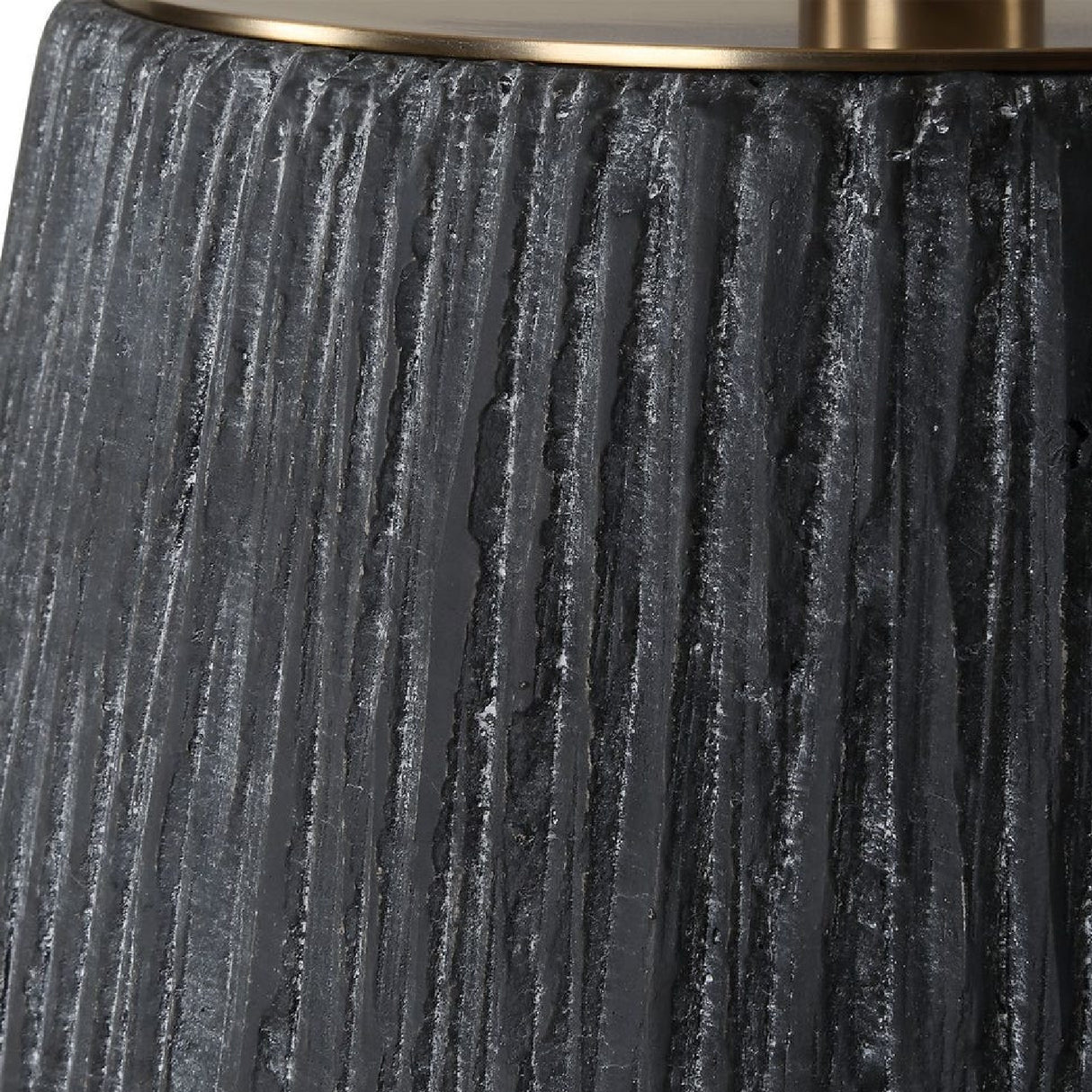   Black Textured Concrete Table Lamp | Oroa.com