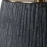 Black Textured Concrete Table Lamp | Uttermost Americana