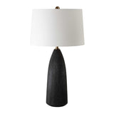 Textured Black Ceramic Table Lamp | Uttermost Jett