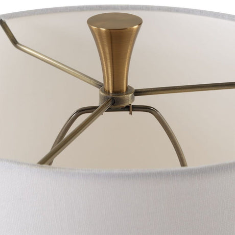 White Man-Made Stone Table Lamp | Uttermost Colette