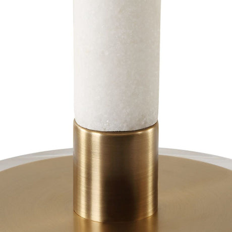 White Man-Made Stone Table Lamp | Uttermost Colette